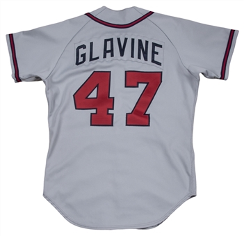 1987 Tom Glavine Rookie Game Used Atlanta Braves Road Jersey (Sports Investors Authentication)